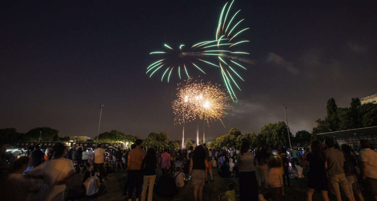 Feu d'artifice 14 juillet à Bondy